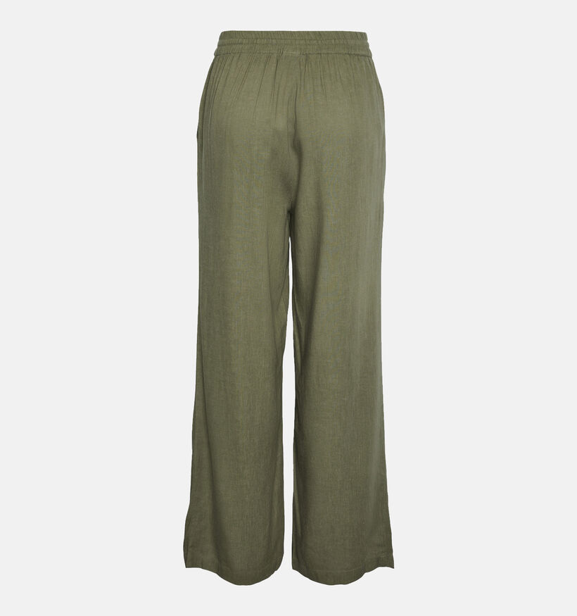 Pieces Pia Groene Wijde broek voor dames (351110)