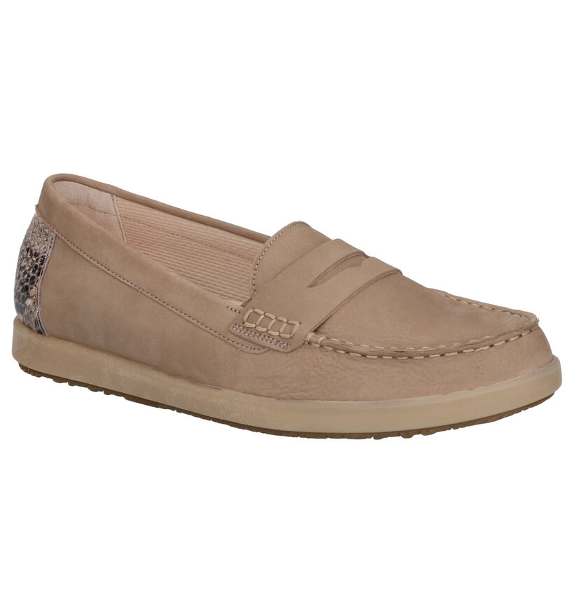 Gabor Taupe Instappers in nubuck (271656)