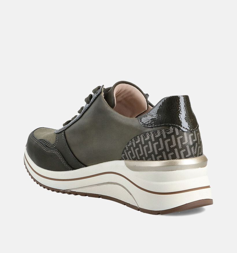 Remonte Groene Rits-Veterschoenen voor dames (360399) - geschikt voor steunzolen