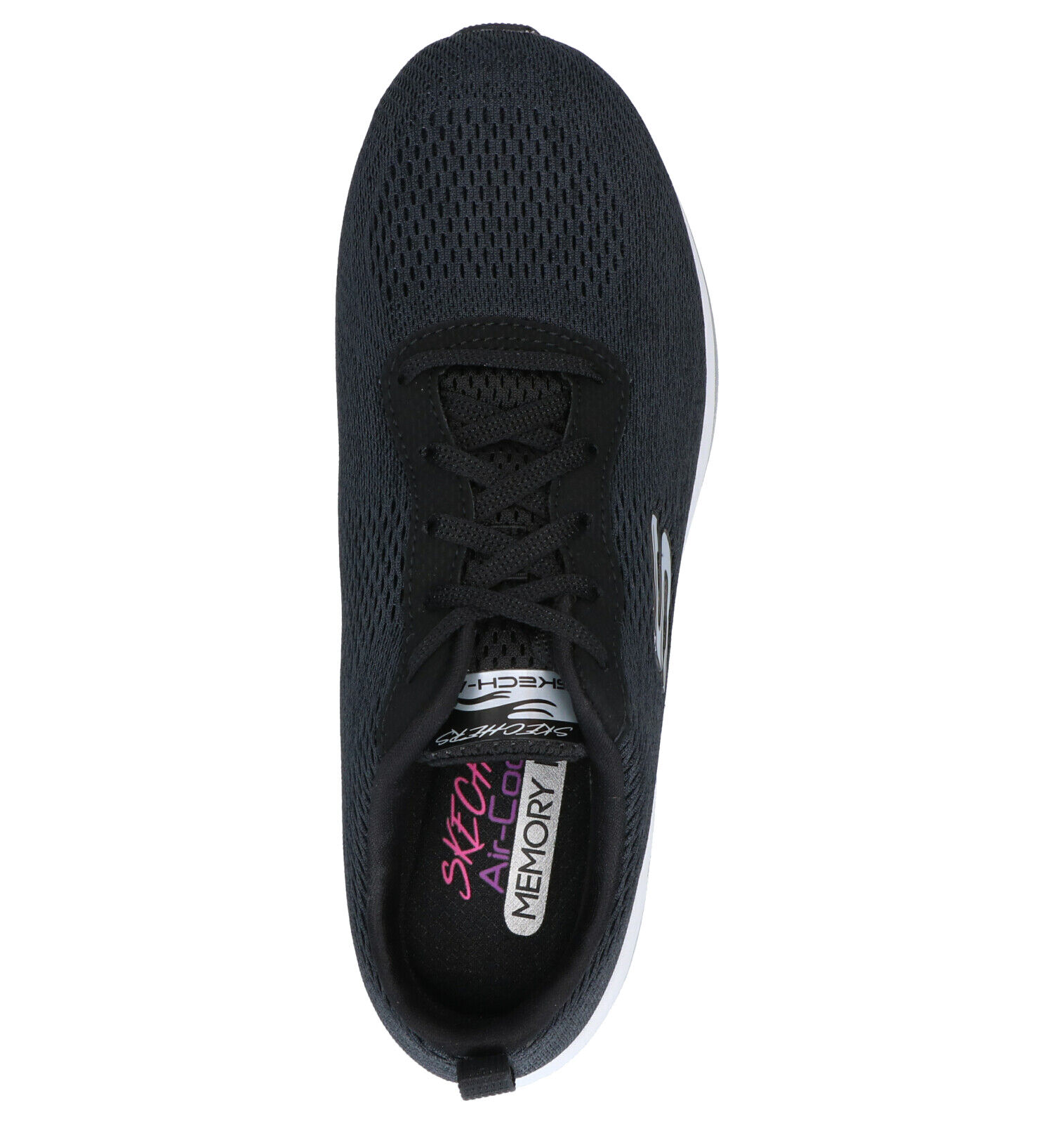 Skechers memory foam sales zwart