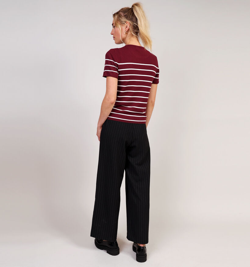 comma casual identity Pull en Bordeaux pour femmes (364469)