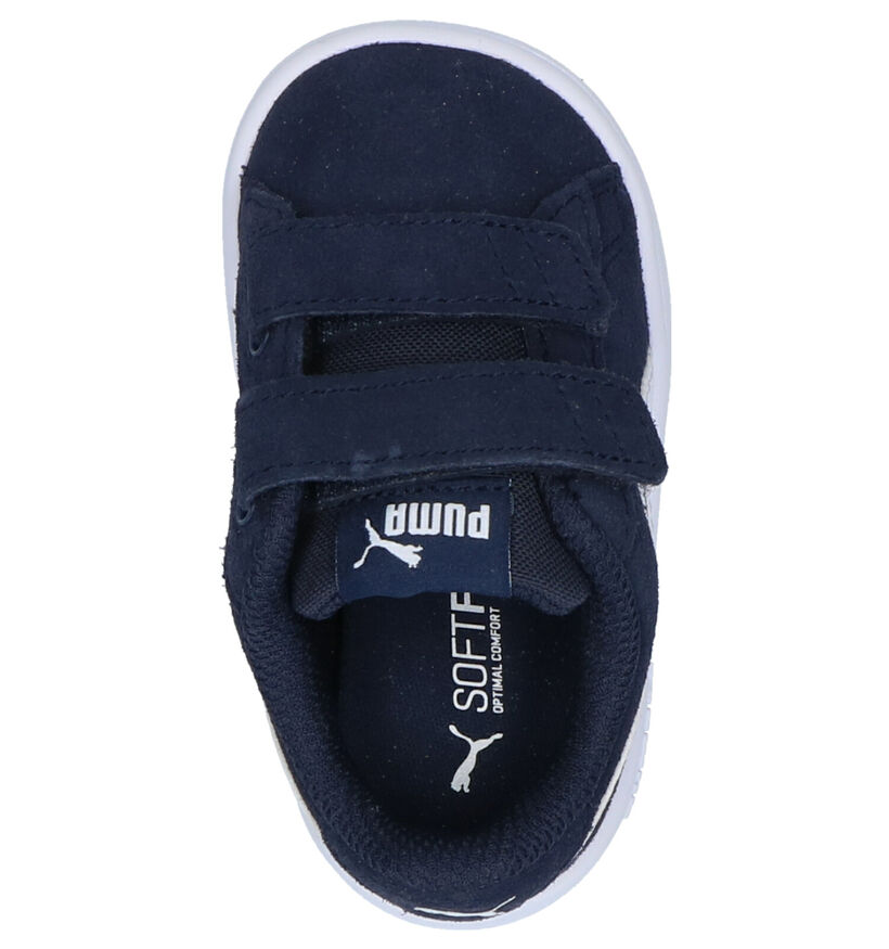 Puma Smash Baskets en Bleu en cuir (288262)