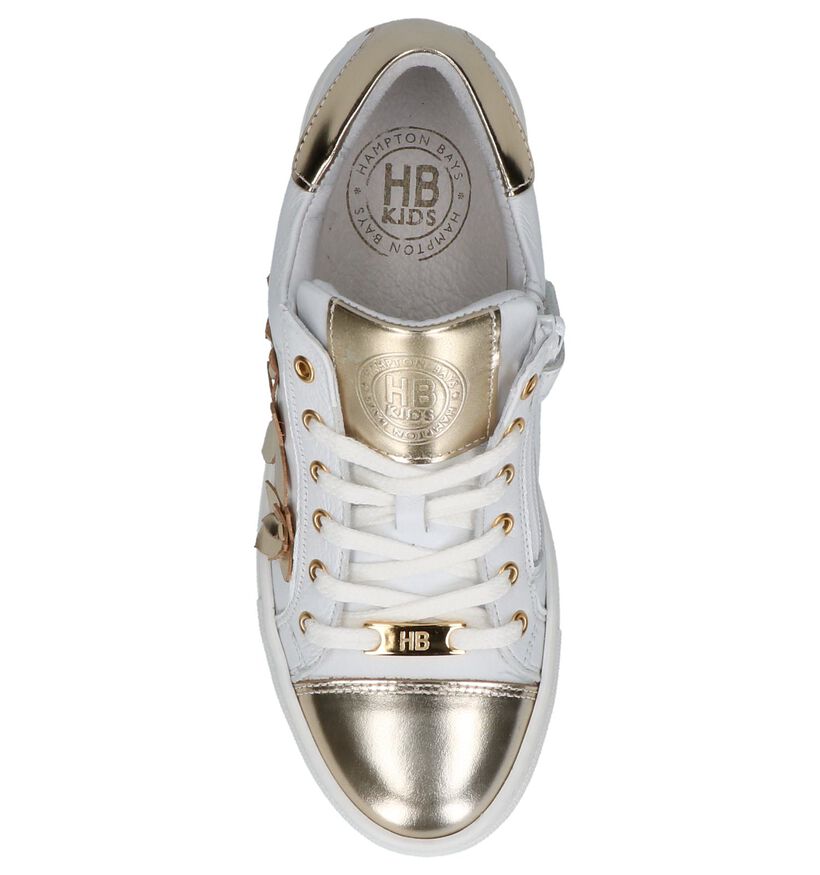 Hampton Bays Baskets basses en Blanc en cuir (213233)