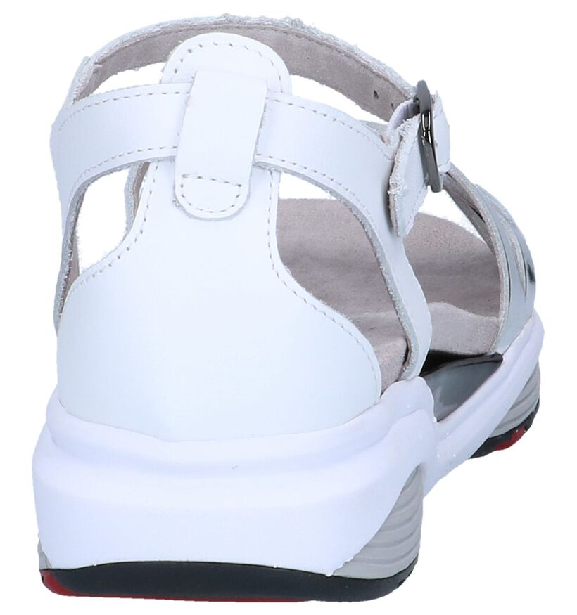 Witte/Zilveren Sandalen Xsensible Kea in leer (246459)