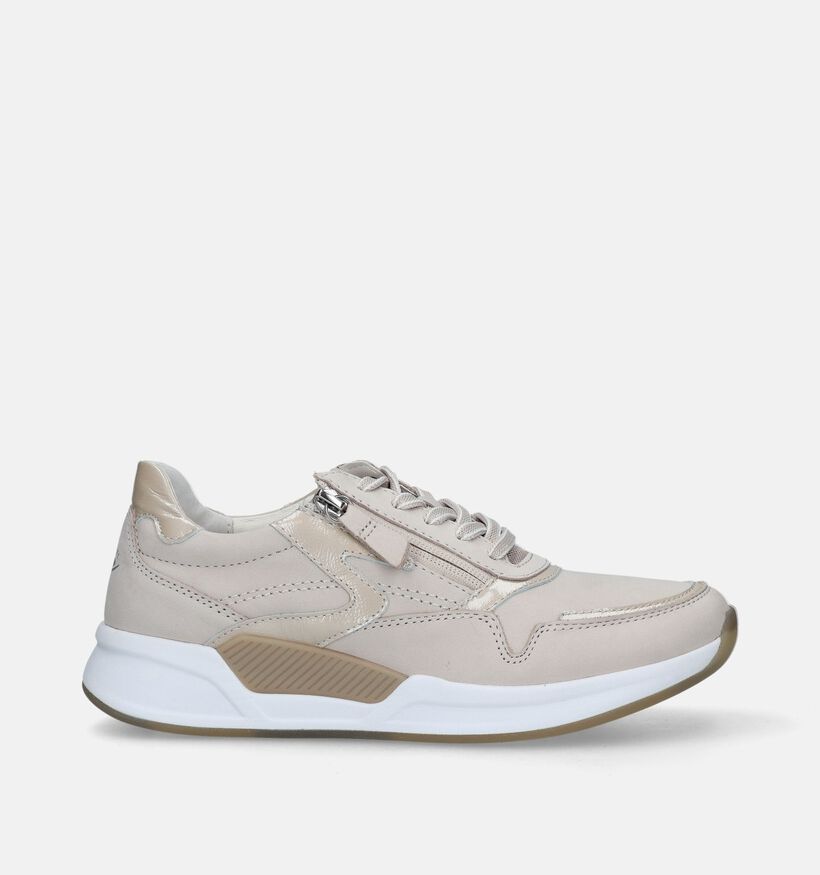 Gabor Rollingsoft Beige Sneakers voor dames (336171) - geschikt voor steunzolen