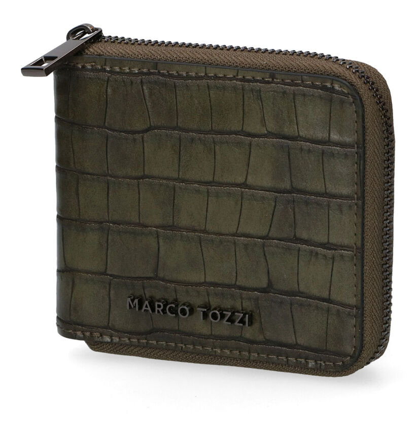 Marco Tozzi Porte-monnaie zippé en Gris en simili cuir (299042)