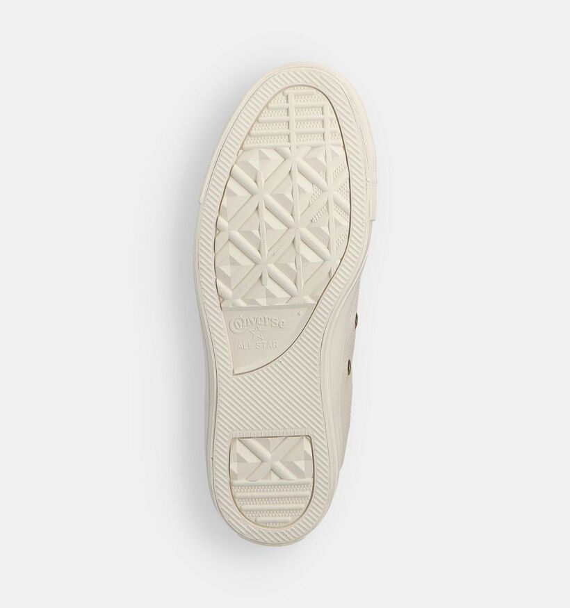 Converse Chuck Taylor All Star High Baskets montantes en Beige pour femmes (359973) - pour semelles orthopédiques