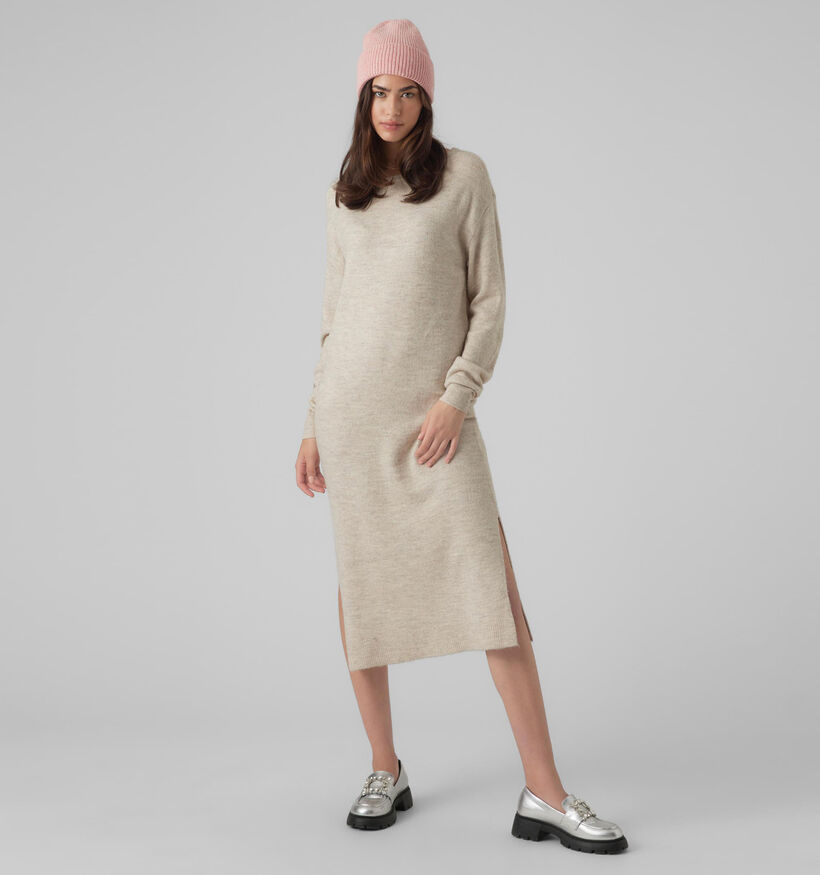 Vero Moda Lefile Robe tricoté en Beige pour femmes (328970)