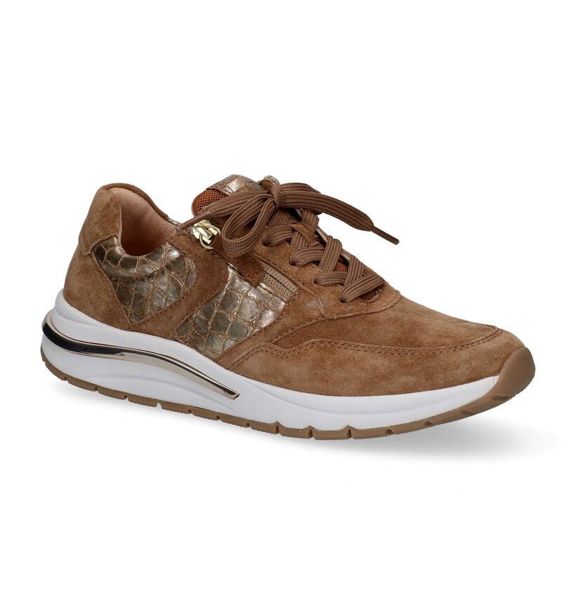 Gabor OptiFit Chaussures à lacets en Cognac en daim (297431)