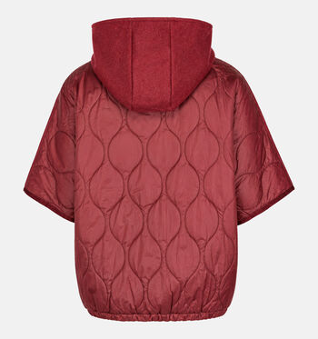 Laurent David Manteaux Marron/Bordeaux