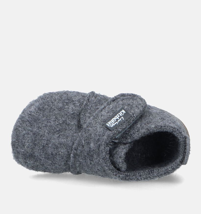 Living Kitzbühel Pantoufles pour bébé en Gris foncé pour garçons (331471)