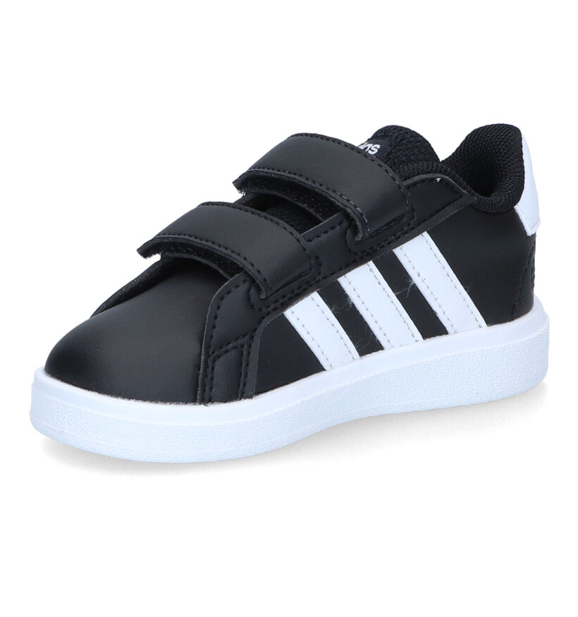 adidas Grand Court 2.0 Zwarte Sneakers voor jongens (311343)