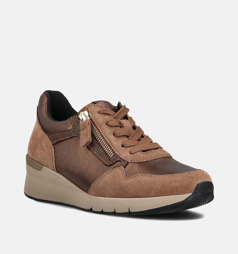 Gabor Bruine Veterschoenen voor dames (360309) - geschikt voor steunzolen