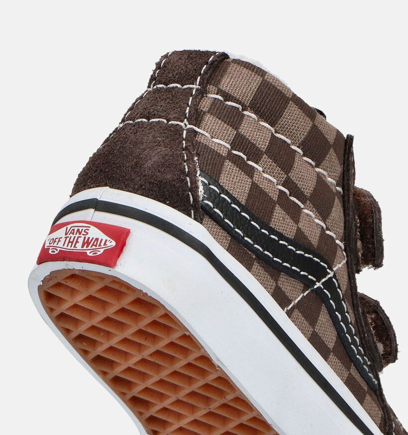Vans Sk8 Mid Reissue Bruine Hoge Sneakers voor jongens, meisjes (361025)