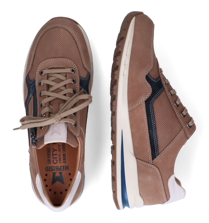 Mephisto Bradley Nomad Chaussures à lacets en Bleu pour hommes (323375) - pour semelles orthopédiques