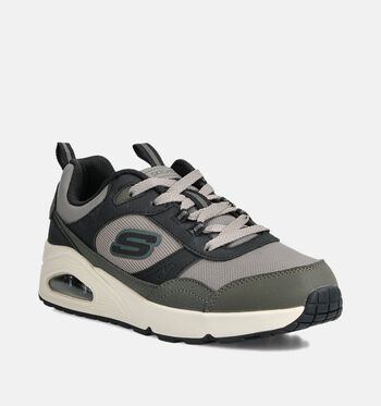 Skechers Baskets Taupe/Vert