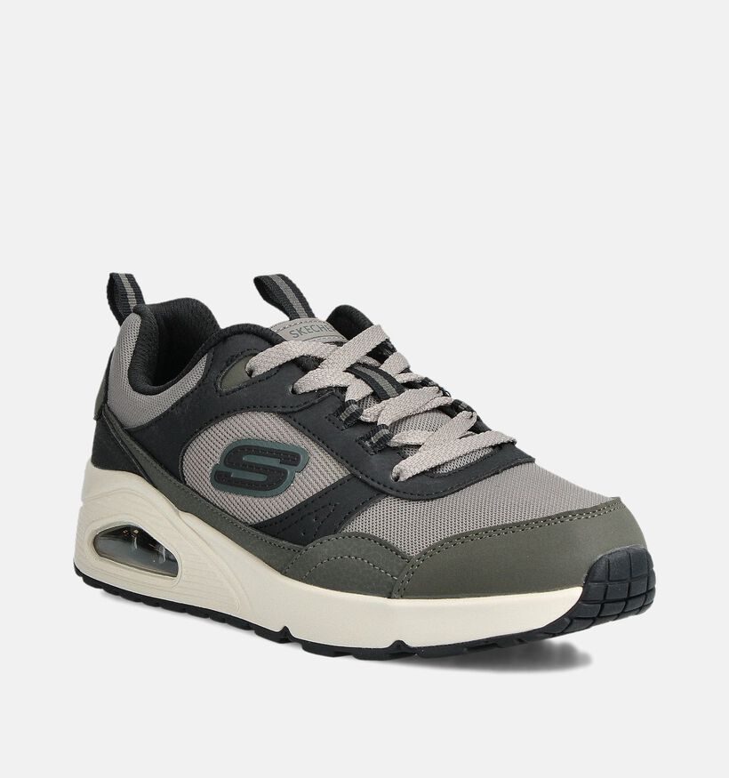 Skechers Uno Retro Groove Baskets en Taupe pour garçons (360969)
