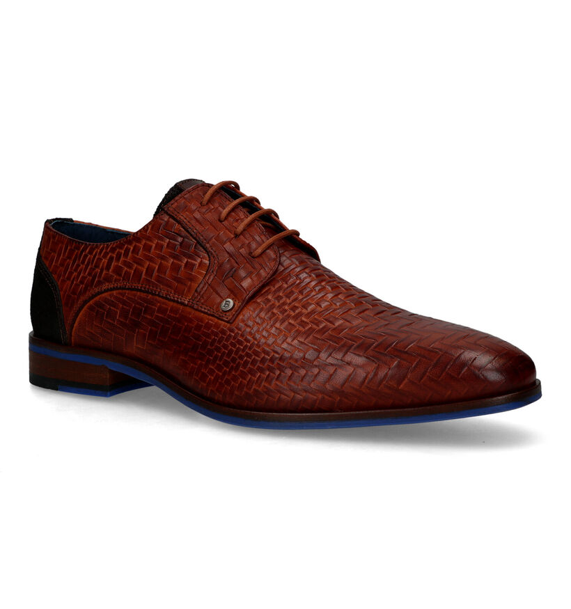 Berkelmans Oulton Chaussures habillées en Cognac pour hommes (324318) - pour semelles orthopédiques