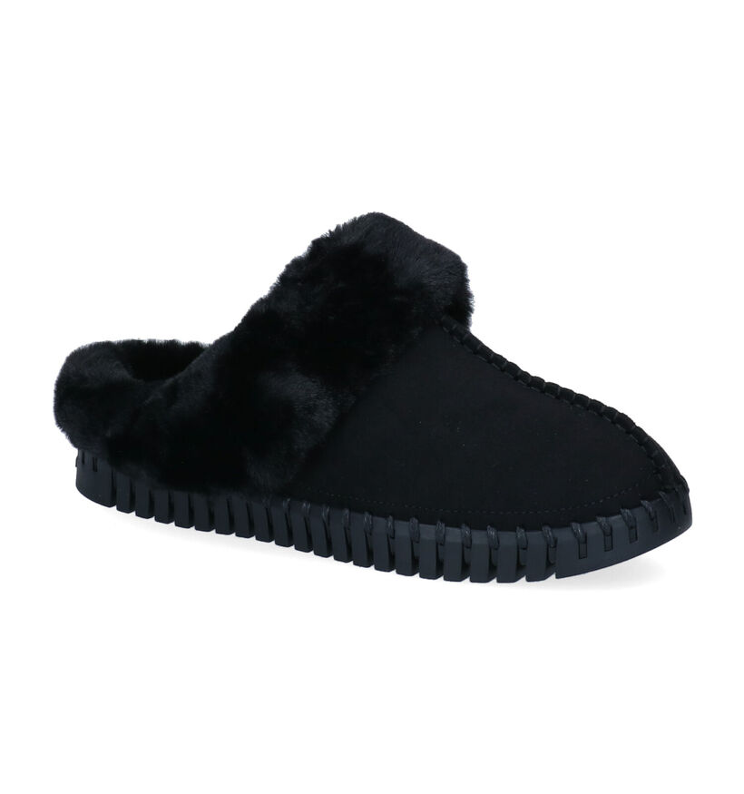 Ilse Jacobsen Tulip Pantoufles en Noir pour femmes (299566)