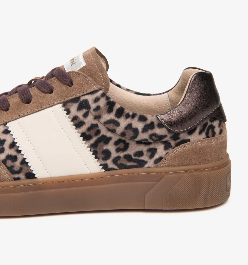 NeroGiardini Baskets en Beige fonc&eacute; pour femmes (377895) - pour semelles orthop&eacute;diques