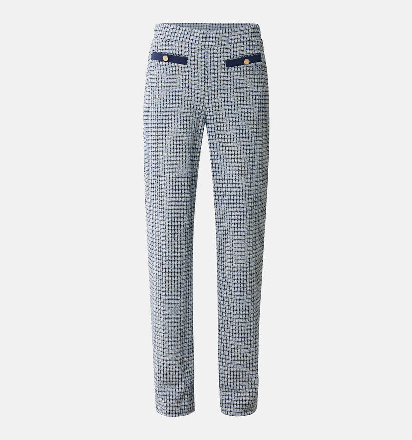 Mexx Pantalon jaquard knit en Bleu pour femmes (353227)