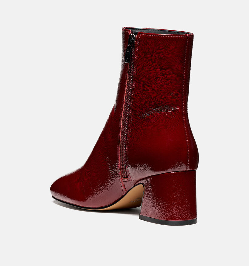 Geox Kalidine Bordeaux Enkellaarzen met Lage Hak voor dames (377783)