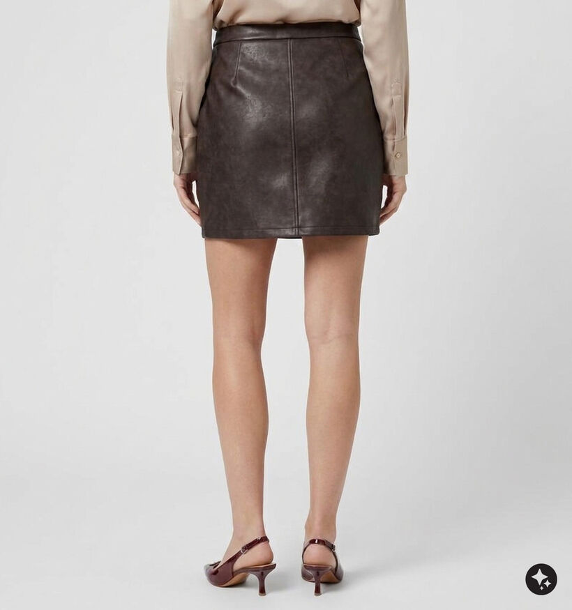 Pieces Ariana Donkerbruine Mini-Rok voor dames (379335)