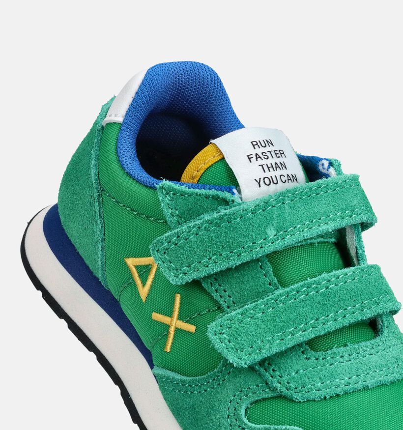 Sun68 Tom Solid Baskets basses en Vert pour filles, gar&ccedil;ons (369065) - pour semelles orthop&eacute;diques