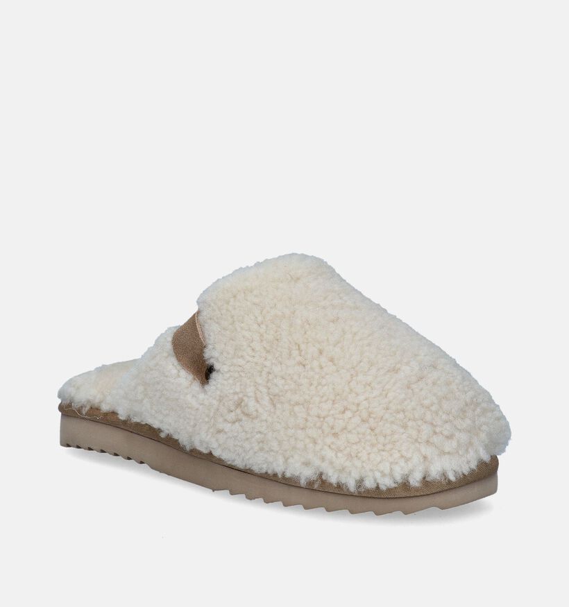 Warmbat Midura Pantoufles en Écru pour femmes (346213)