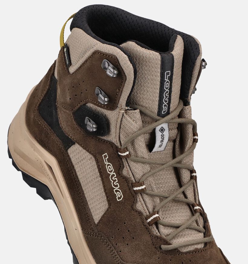 LOWA Ventierra GTX Mid Chaussures outdoor en Vert pour hommes (374304) - pour semelles orthop&eacute;diques