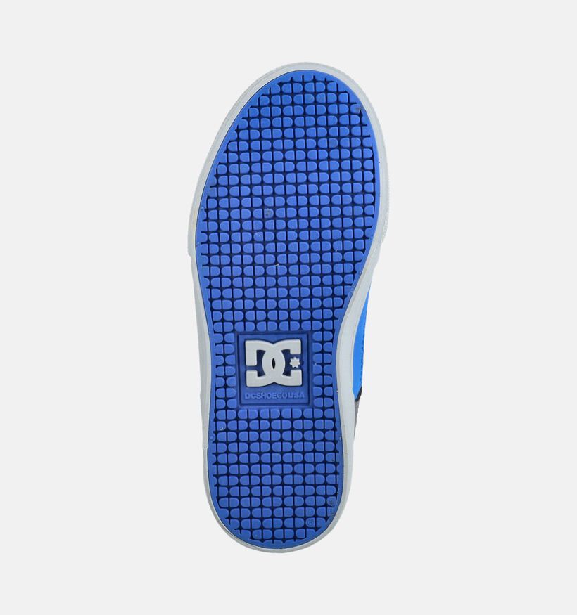 DC Shoes Pure High Top Baskets montantes en Gris/Bleu pour gar&ccedil;ons (376203)