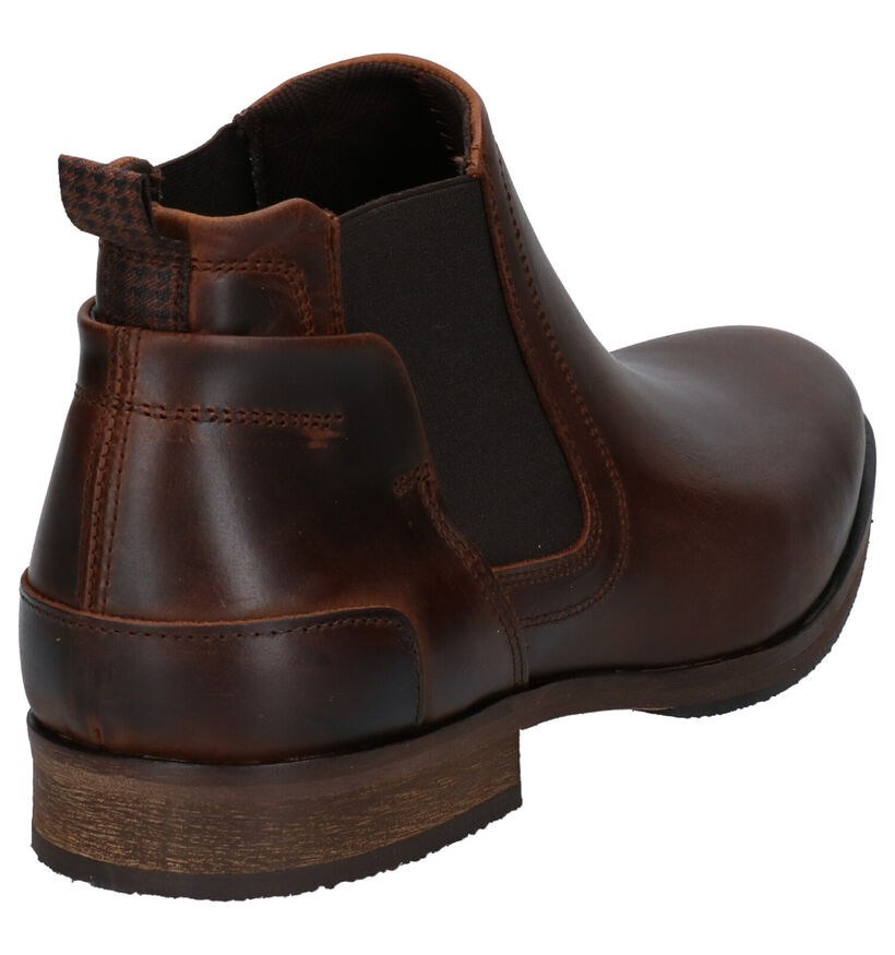 Bullboxer Chelsea Boots en Brun foncé en cuir (267067)