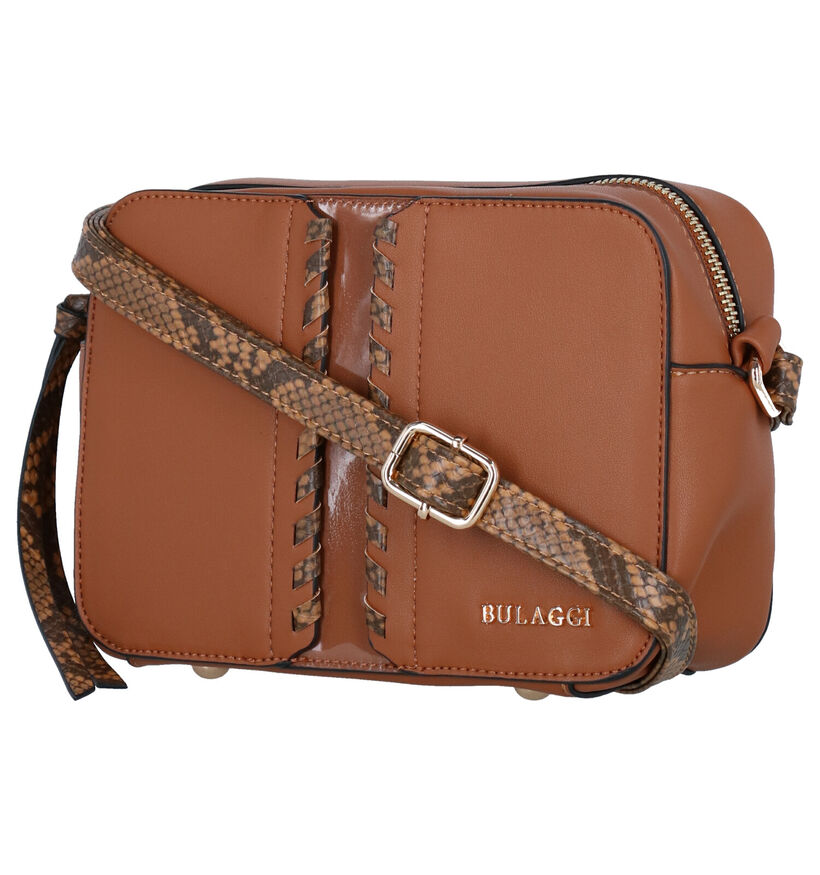 Bulaggi Anemoon Vegan Cognac Crossbody Tas in kunstleer (290916)