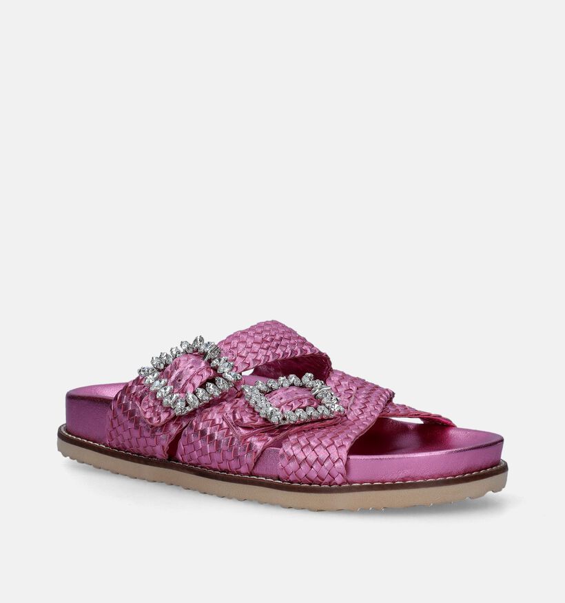 Inuovo Roze Metallic slippers voor dames (341522)
