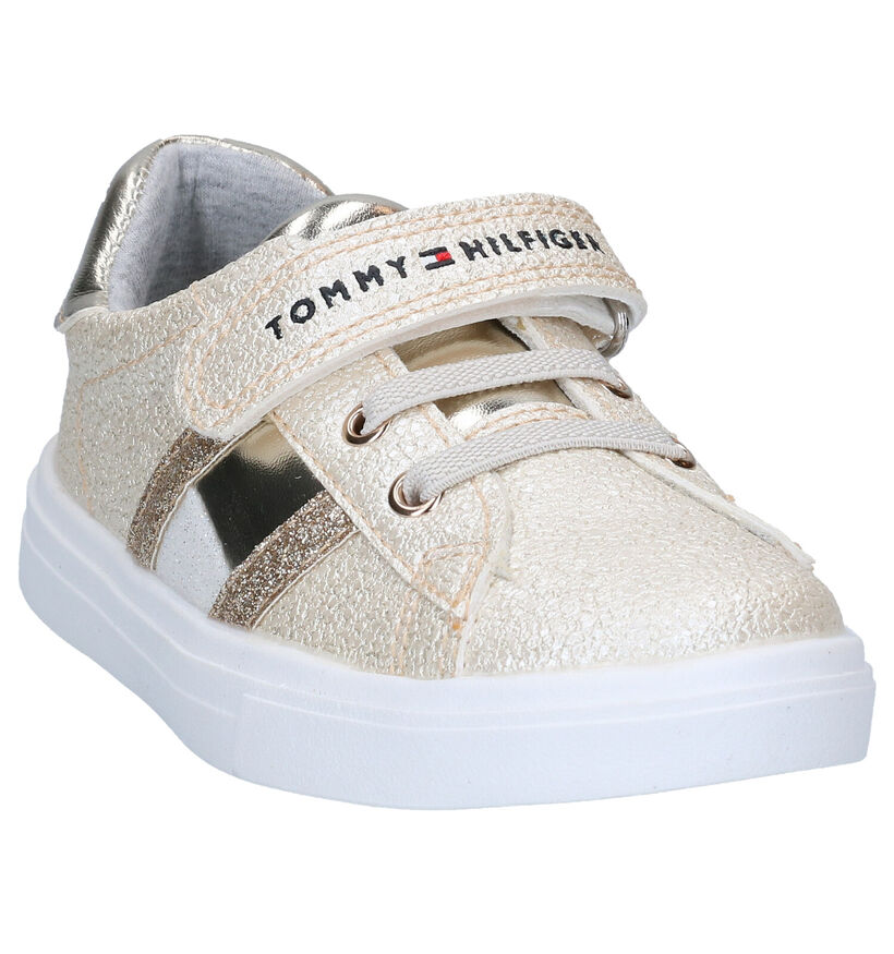 Tommy Hilfiger Gouden Velcroschoenen in kunstleer (285699)