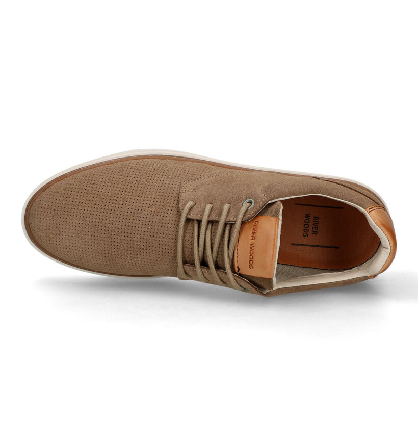 River Woods Laurens Chaussures à lacets en Vert Kaki pour hommes (323060) - pour semelles orthopédiques