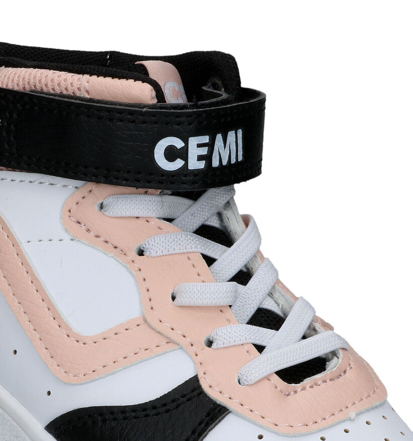 CEMI Baskets montantes en Blanc pour filles (322308)