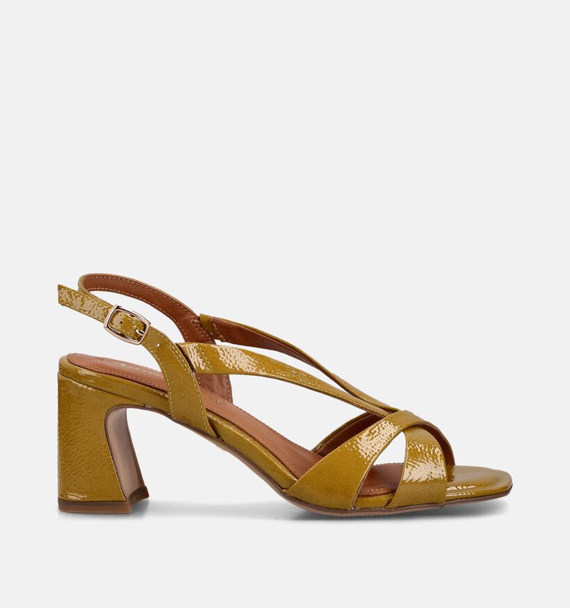 Tamaris Sandales &agrave; talons en Jaune pour femmes (371758)