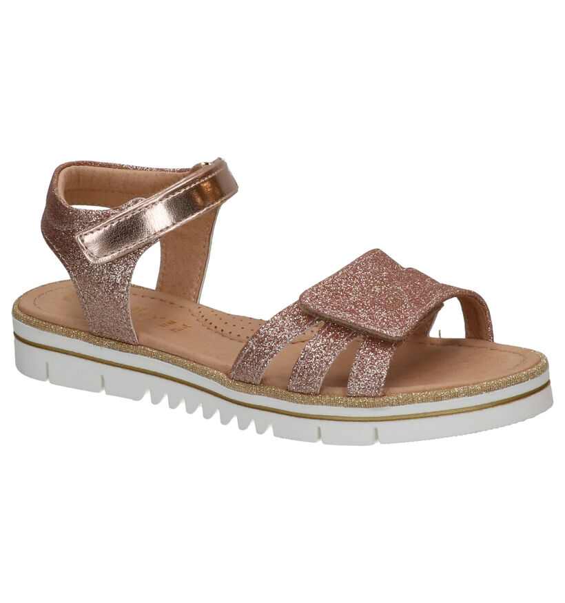 Lunella Roségouden Sandalen in leer (266650)