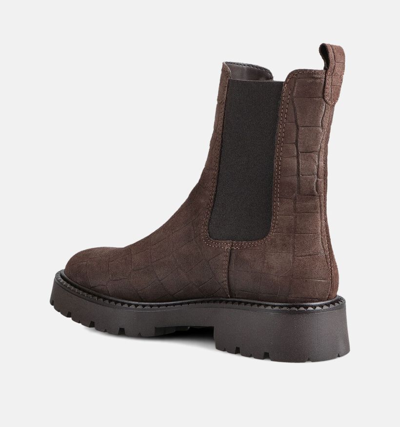 Tamaris Bottines Chelsea en Brun foncé pour femmes (365042)