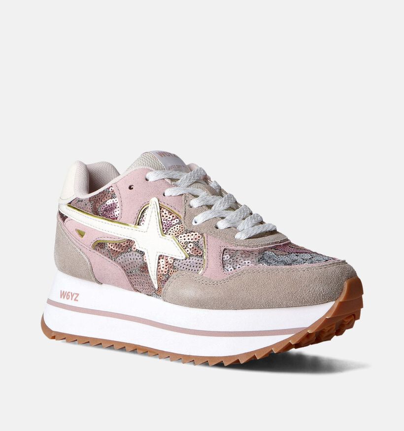W6YZ Deva Sneakers Roze voor dames (357487) - geschikt voor steunzolen