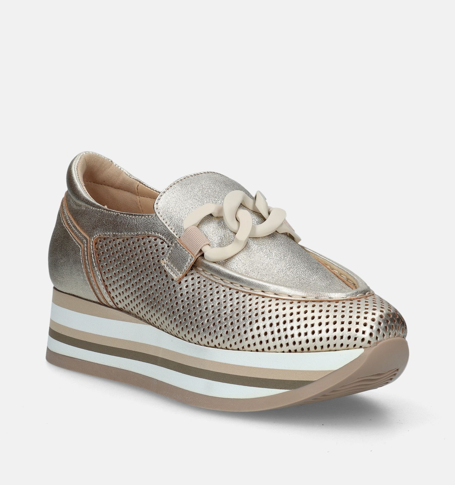 Softwaves Gouden Instappers Dames Lage schoenen Online op TORFS.BE