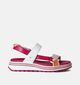Tamaris Sandales avec talon compensé en Fuchsia pour femmes (354408)