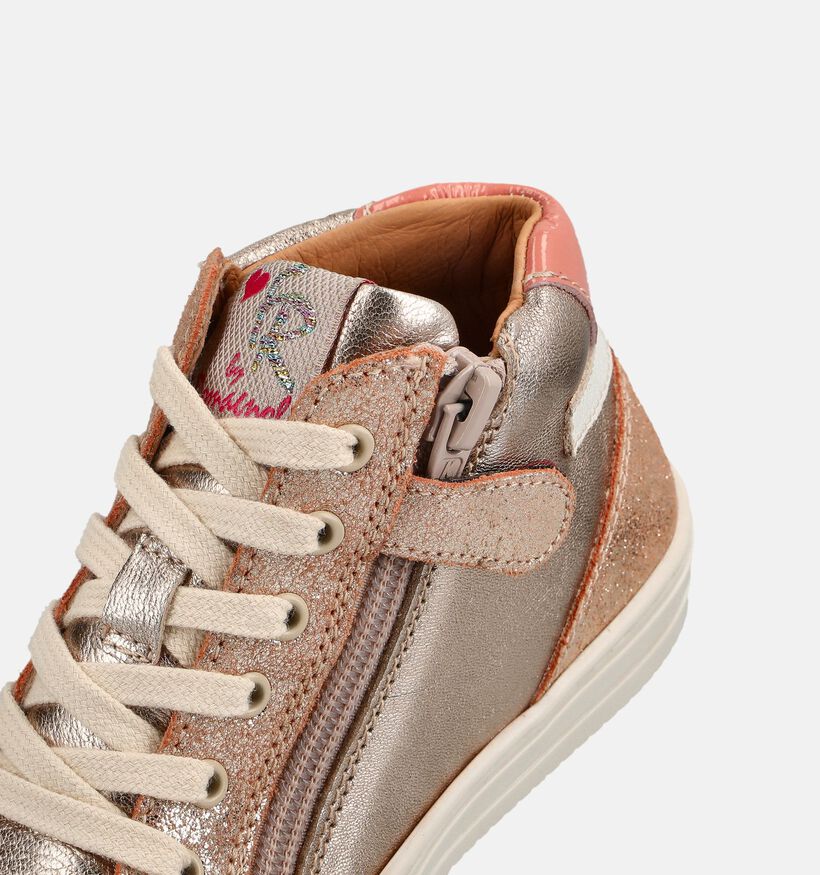 FR by Romagnoli Boots &agrave; lacets en Rose pour filles (378999) - pour semelles orthop&eacute;diques