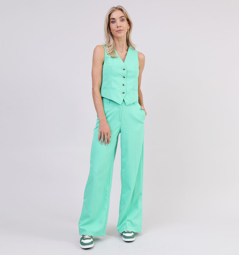 Vero Moda Rikahai Pantalon large en Vert L32 pour femmes (327205)