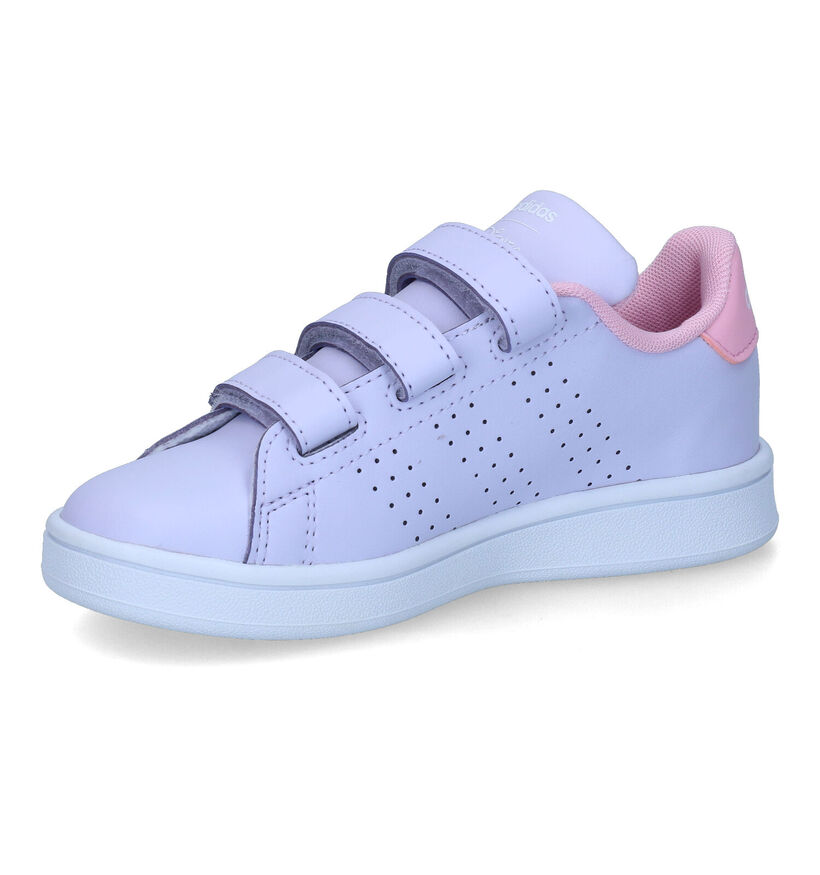 adidas Advantage Frozen Baskets en Violet en simili cuir (301134)