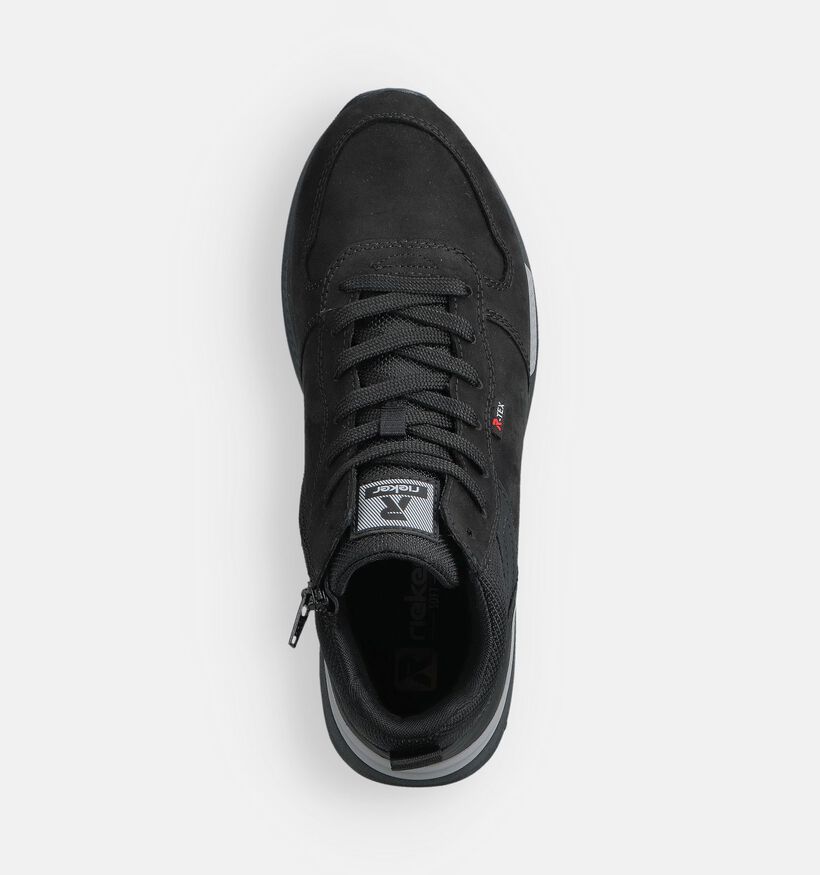 Rieker Zwarte Hoge Veterschoenen voor heren (363518) - geschikt voor steunzolen