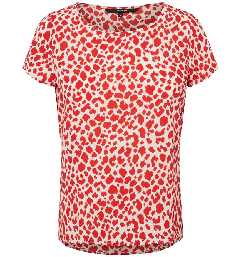 Vero Moda Saga Blouse en Rouge/Ecru (278211)