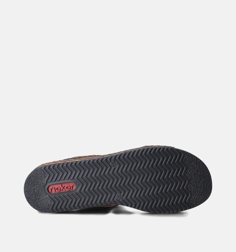 Rieker Cognac Slippers met sleehak voor dames (354946)