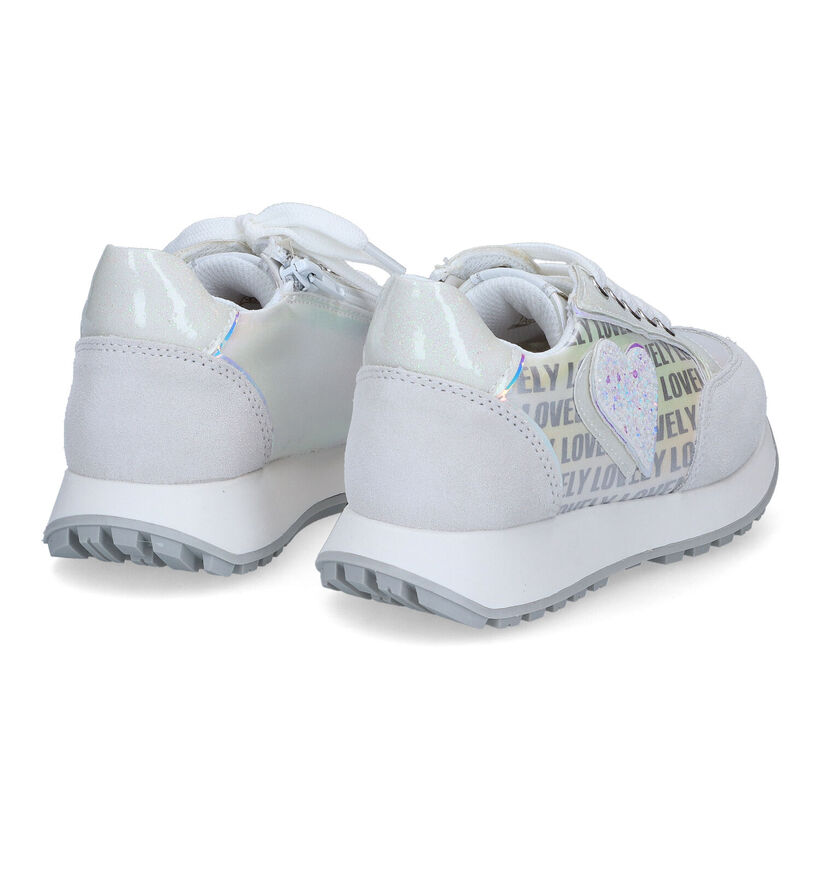 Asso Baskets basses en Blanc pour filles (304982) - pour semelles orthopédiques